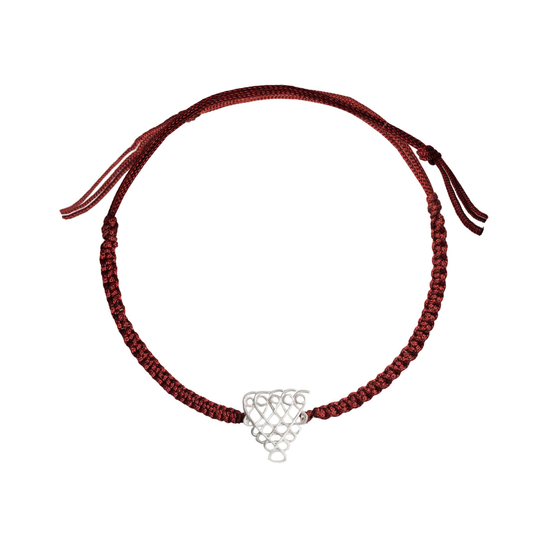 Tvish 925 Sterling Silver Sri Yantra Rakhi for Brother | Divine Protection Sacred Raksha Bandhan Thread with CZ/Zircon & Red Silk Dori | Spiritual & Auspicious Gift for Men