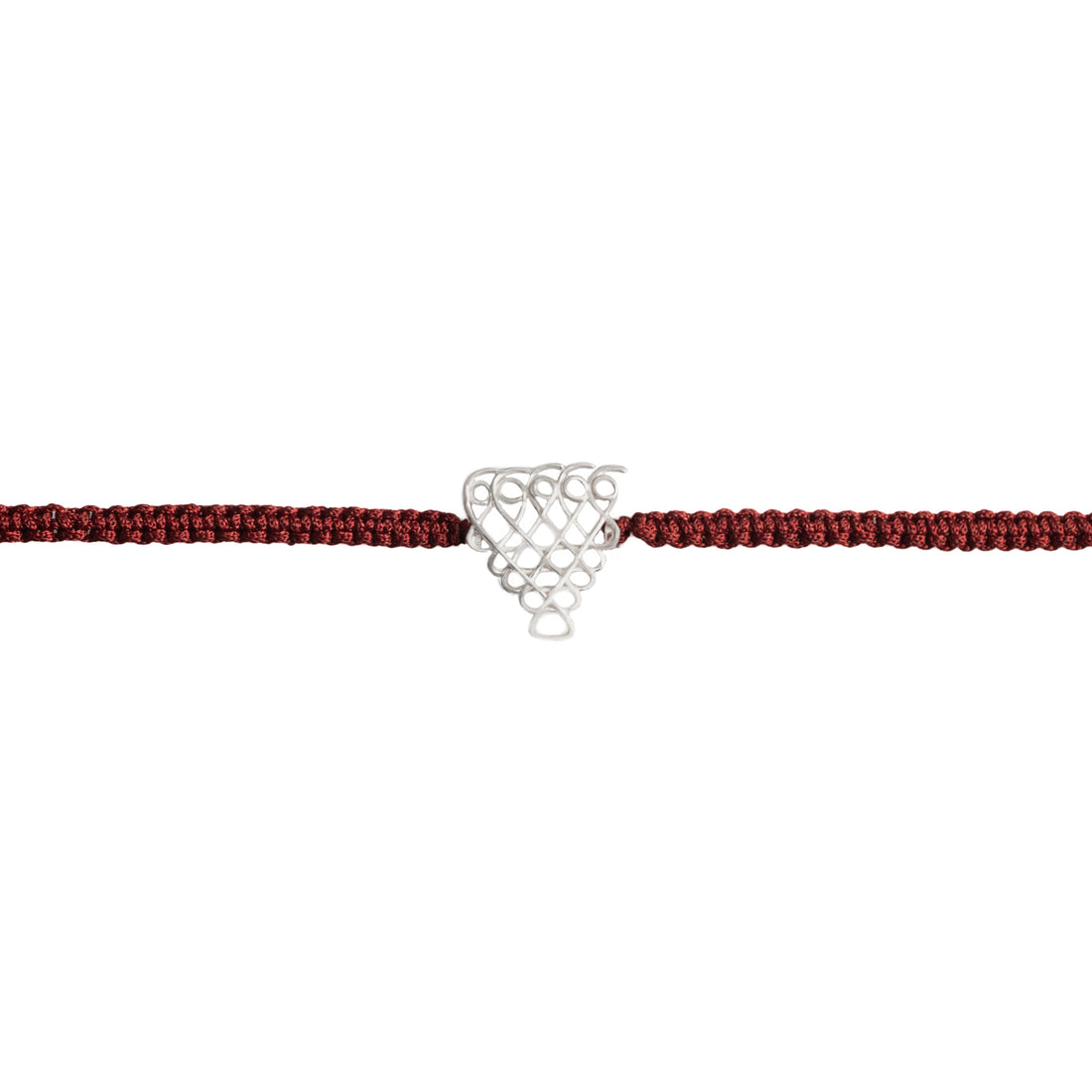 Tvish 925 Sterling Silver Sri Yantra Rakhi for Brother | Divine Protection Sacred Raksha Bandhan Thread with CZ/Zircon & Red Silk Dori | Spiritual & Auspicious Gift for Men