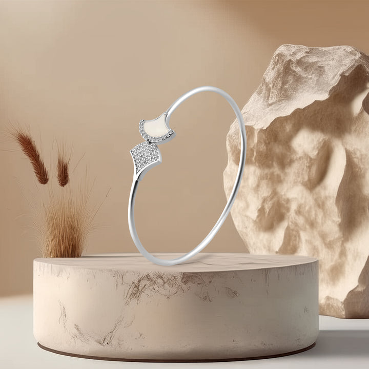 Sleek Minimalist Silver Kada