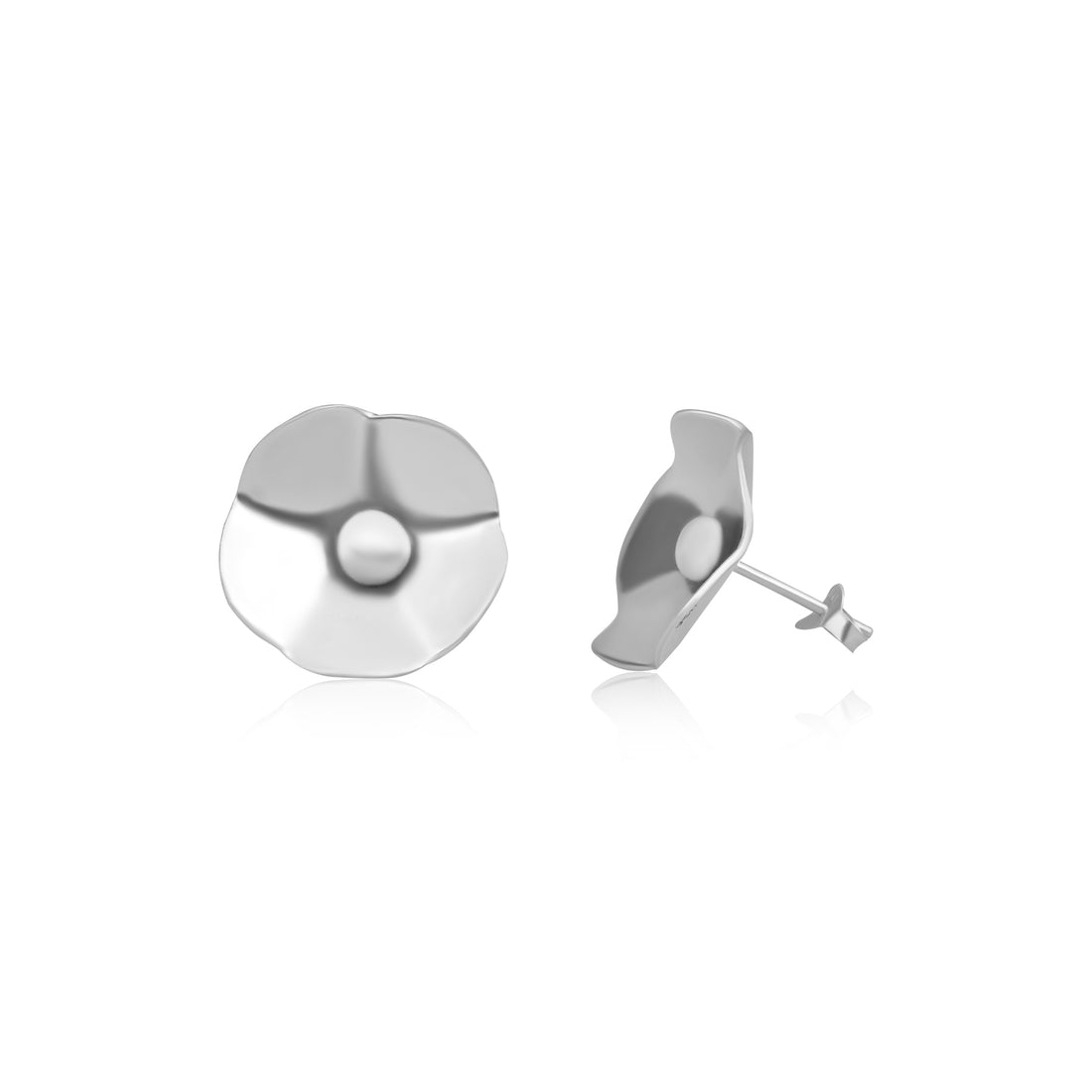 Sterling Flower Earrings