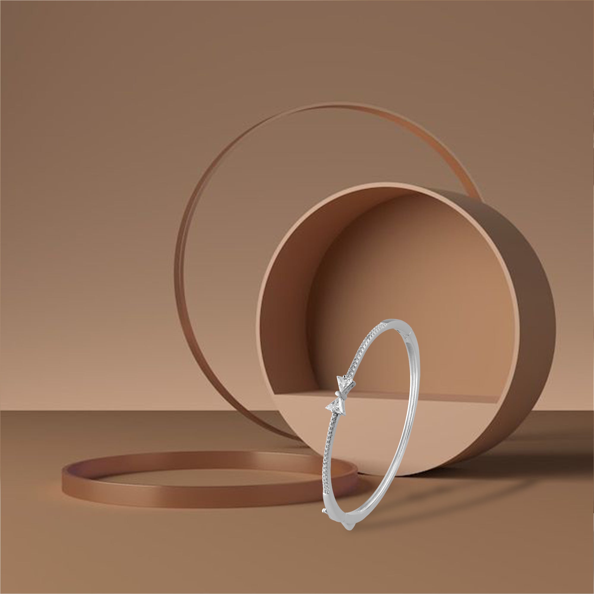 Diamond Studded Bow Kada