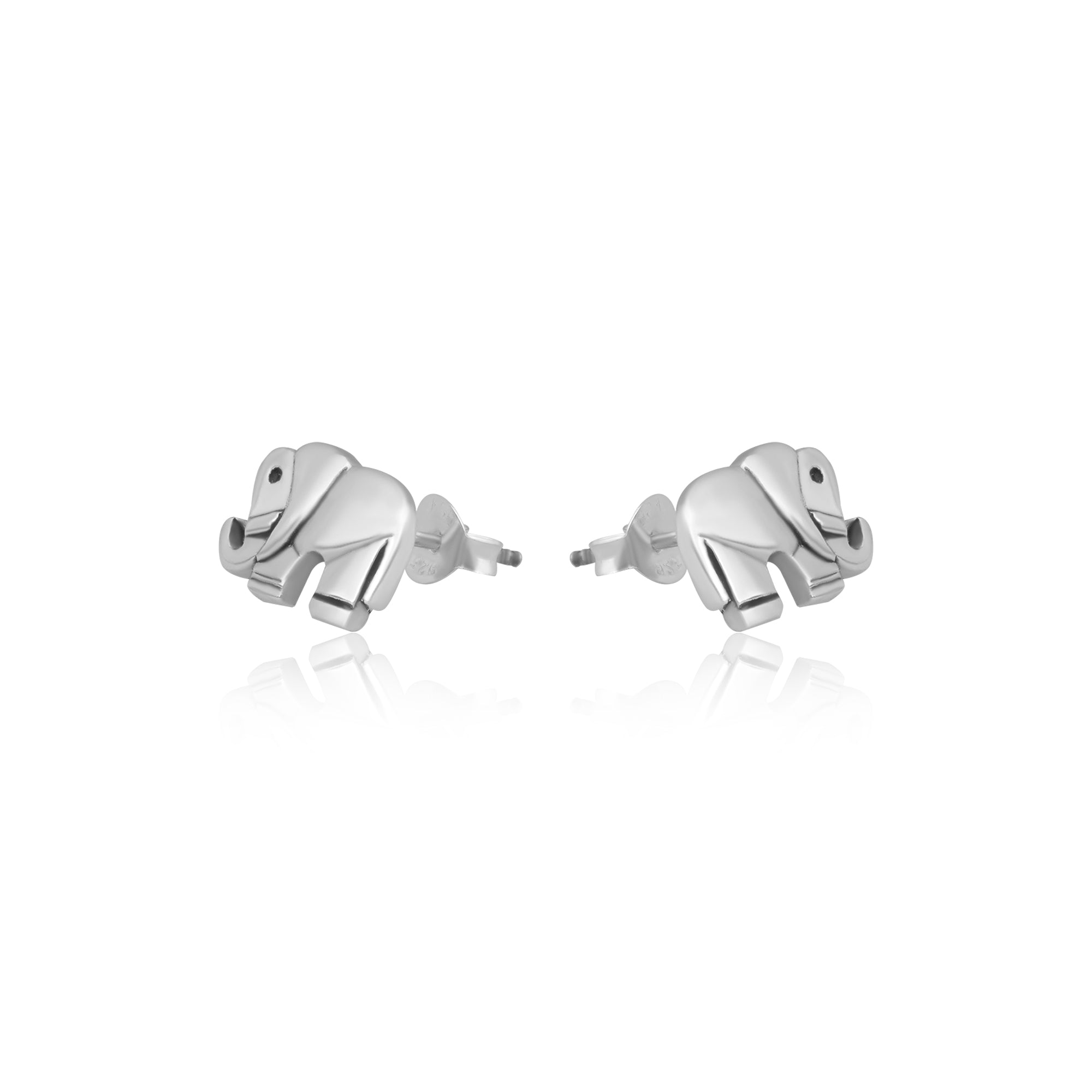 Oxodized Elephant Earrings