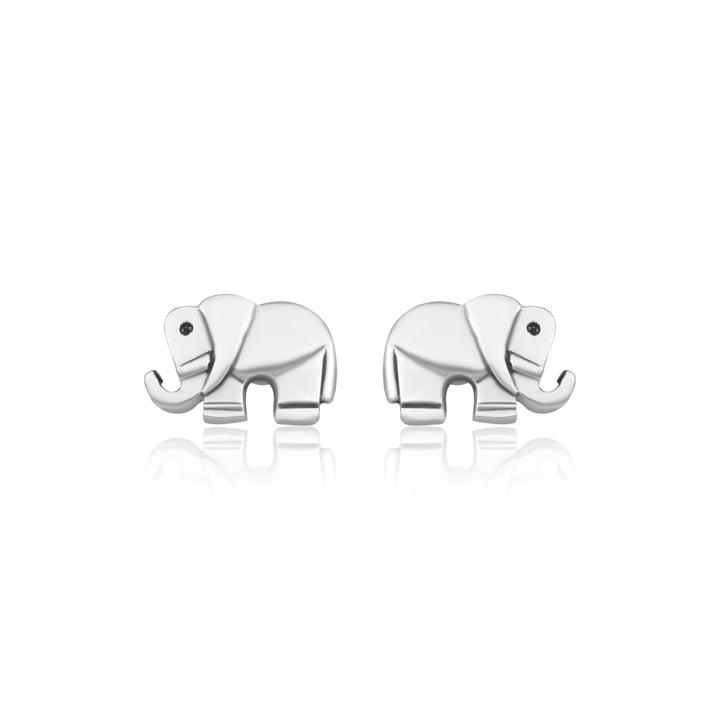 Oxodized Elephant Earrings