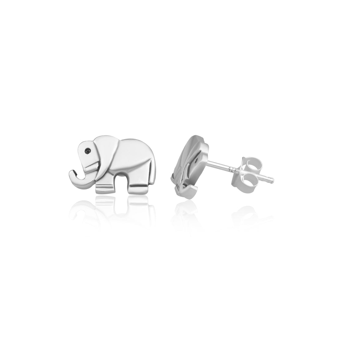 Oxodized Elephant Earrings