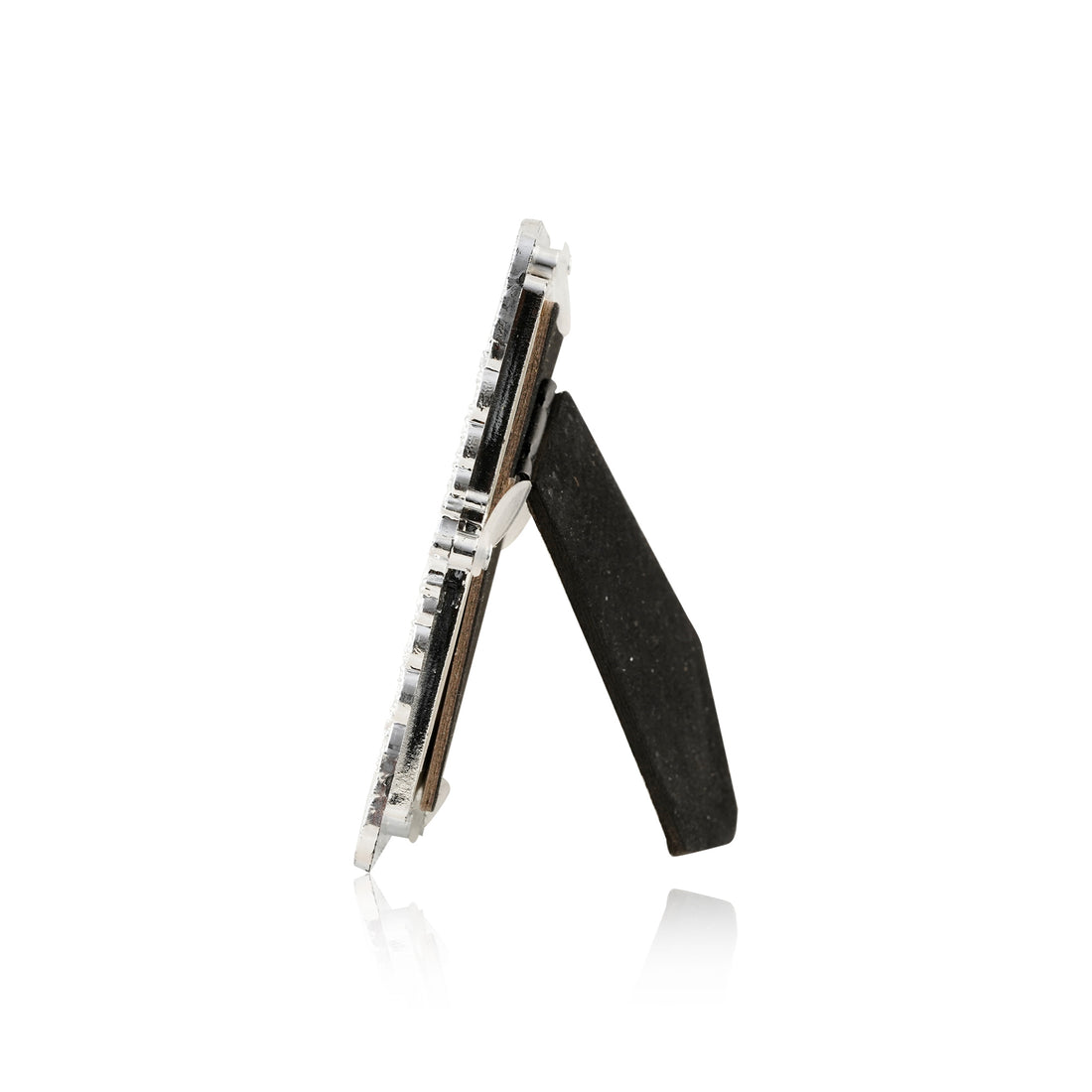 Tvish 999 Silver Lakshmiji Metal Frame, L 3.5 x H 4.5 Inches