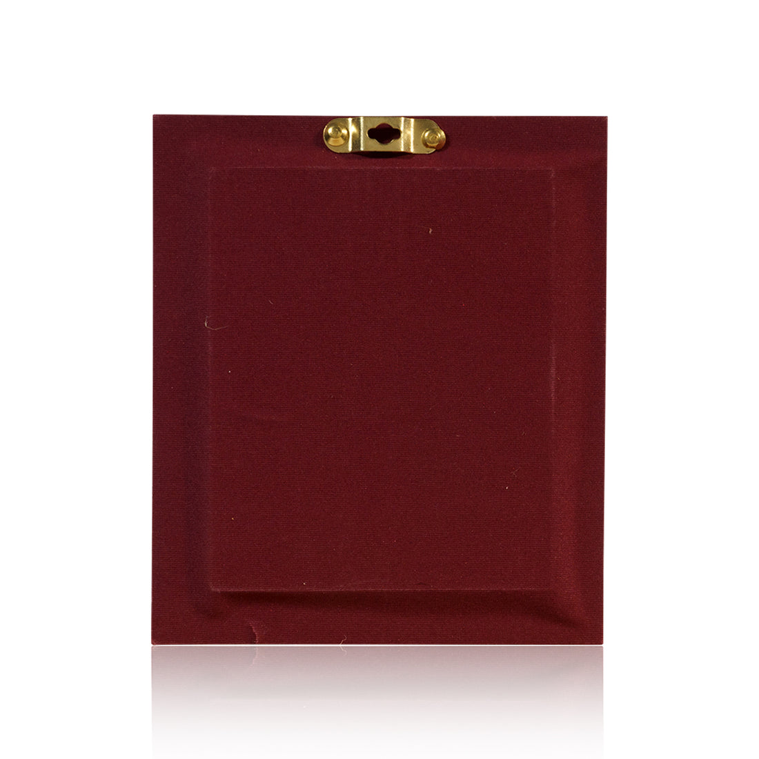 Tvish 999 Silver Lakshmiji Wooden Frame, L 6.5 x H 8 Inches