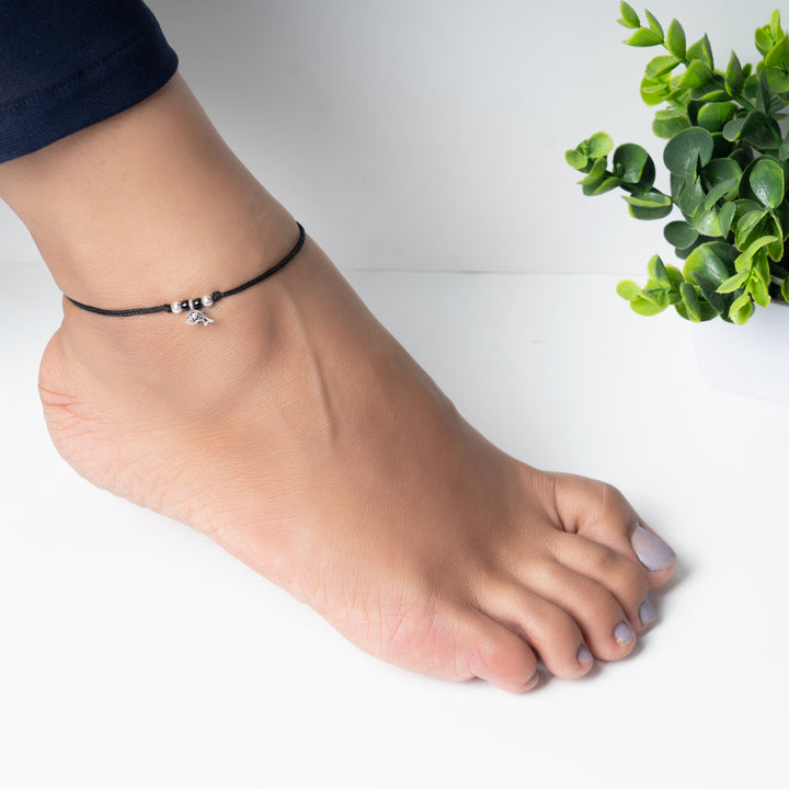 Mini Double Hearted Anklet