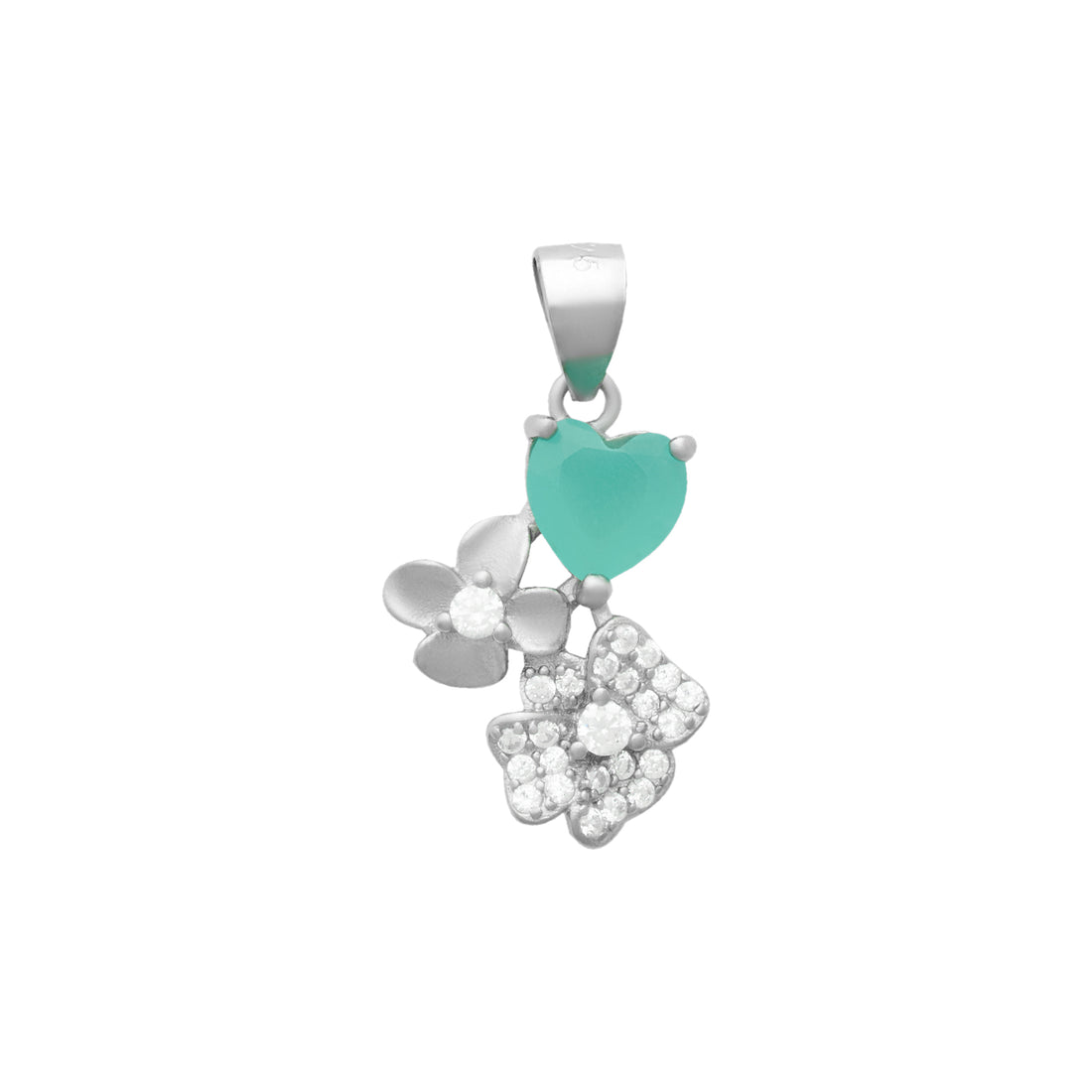 Turquoise Heart Studded Diamond Set