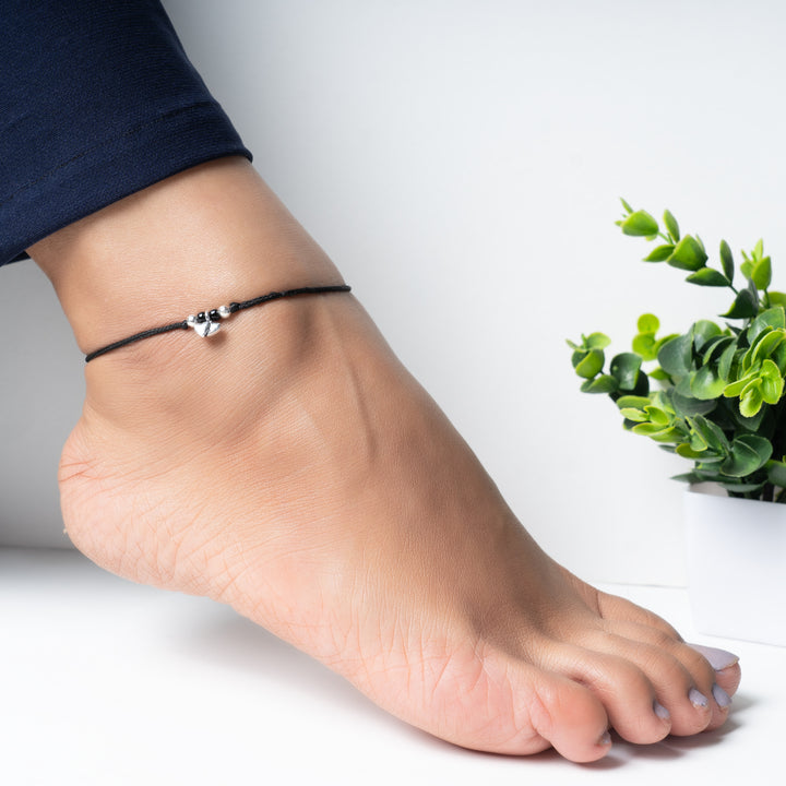 Cute Twin Heart Anklet