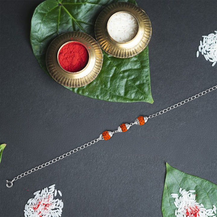Eternal Rudraksh Bracelet Rakhi