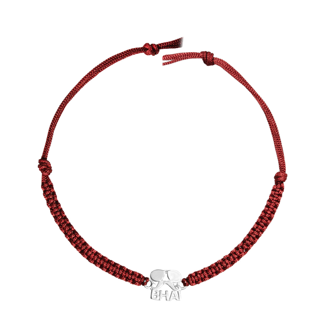 925 Silver Bhai Rakhi with Mustache & Glasses Design | Sterling Silver Raksha Bandhan Bracelet Thread for Brother | Cool & Quirky Rakhi