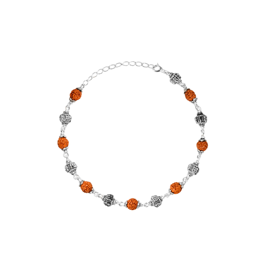 Silver Harmony Rudraksh Rakhi