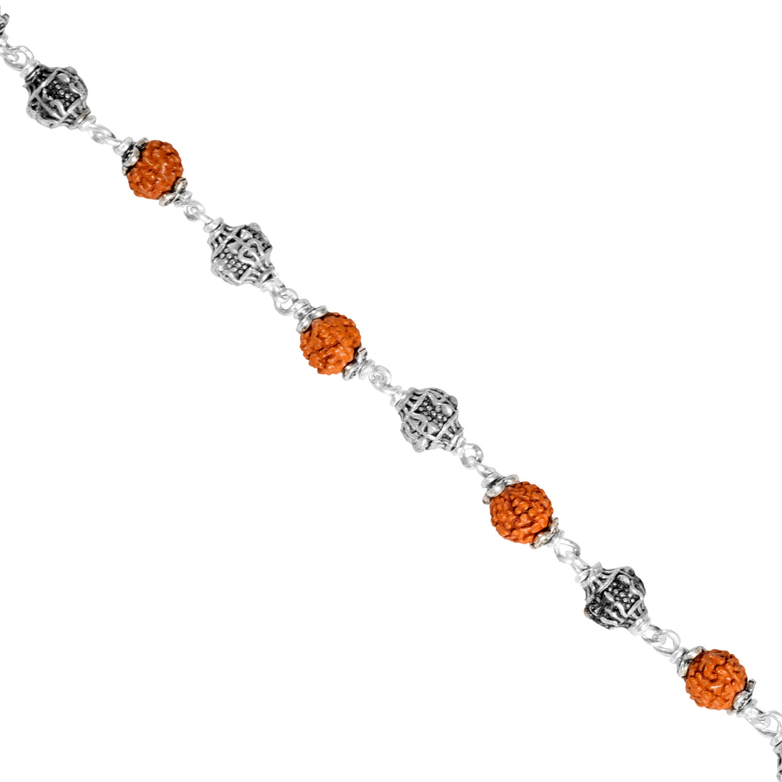 Silver Harmony Rudraksh Rakhi