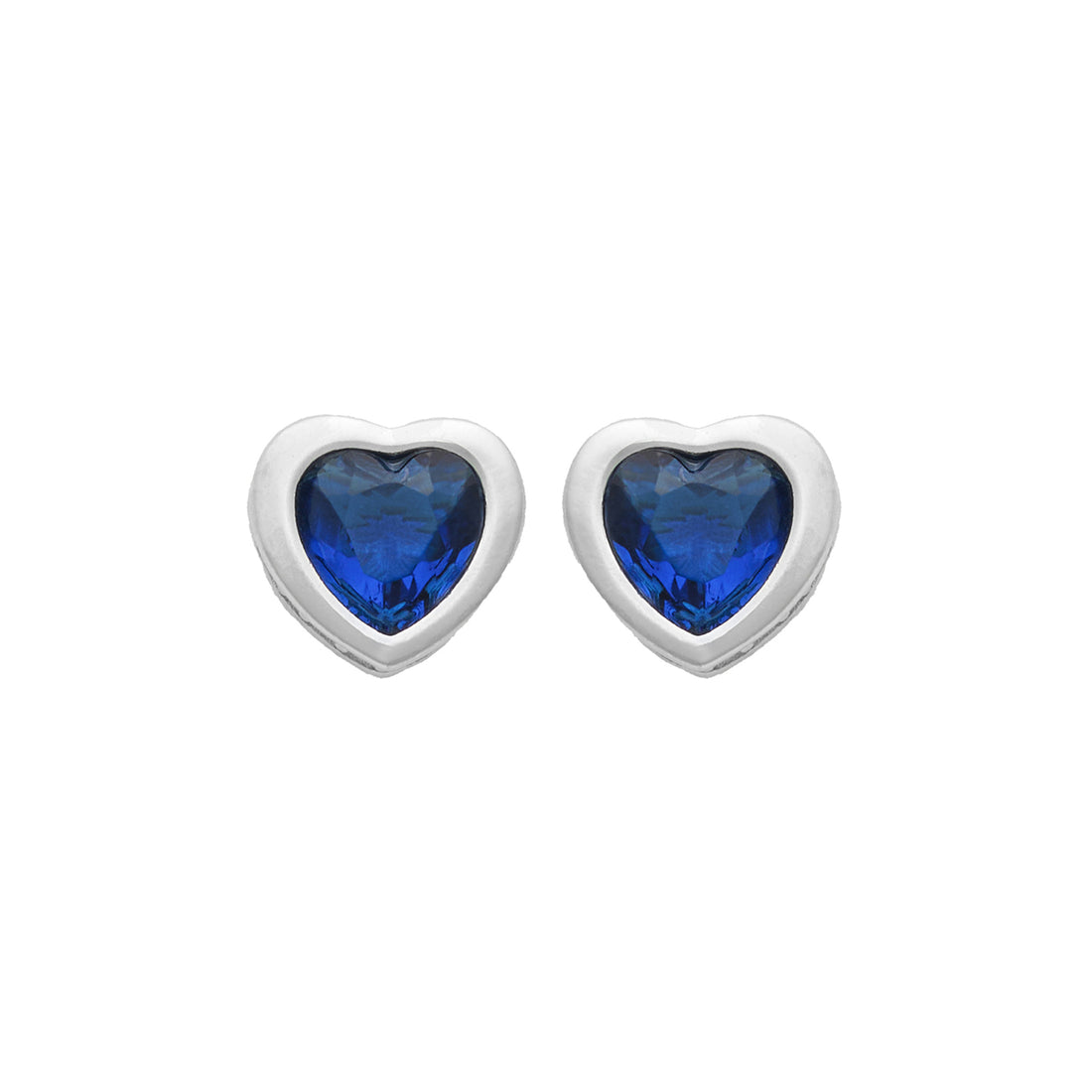 Azure Blue Diamond Hearted Set