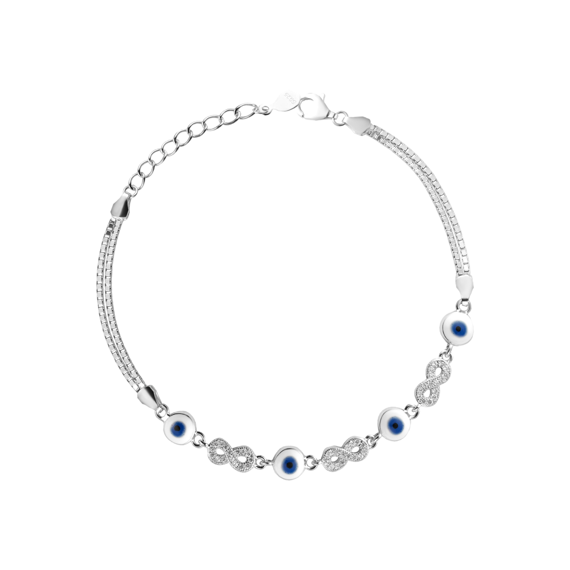 Evil Eye Infinity Bracelet