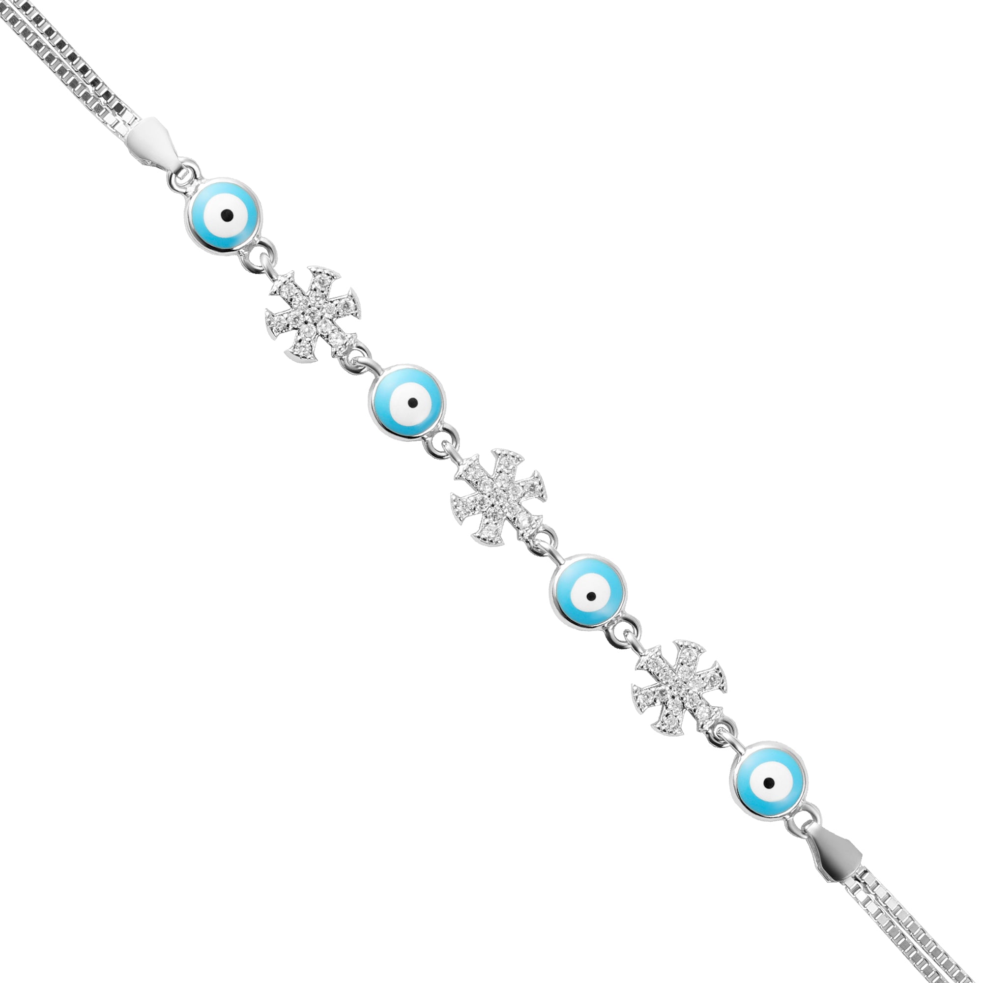 Snowflake Evileye Bracelet