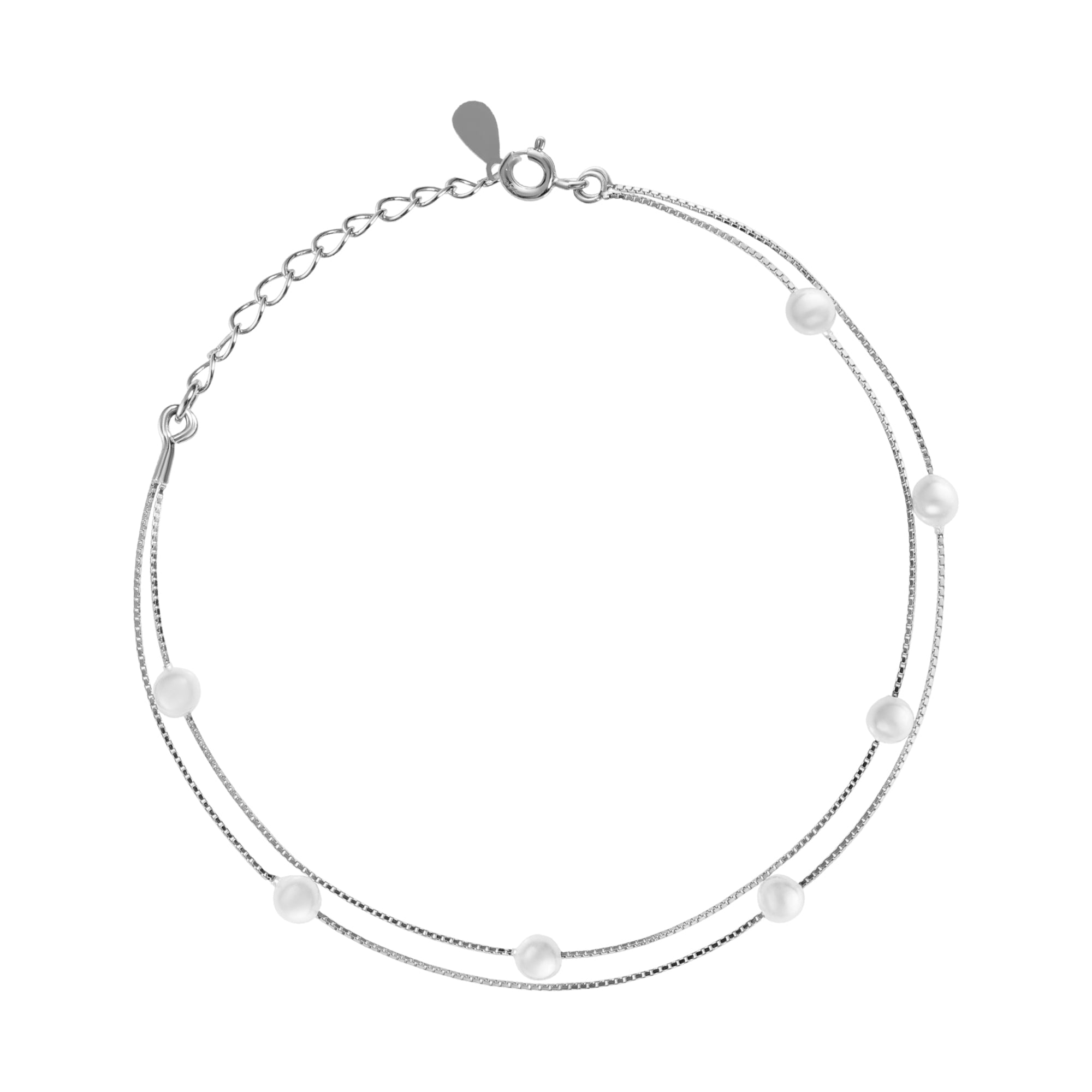 Double Line Pearl Bracelet