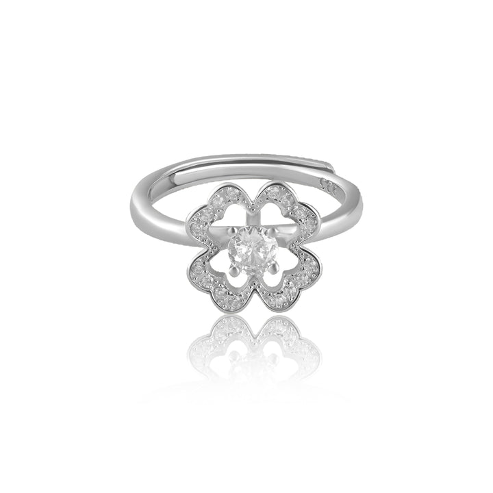 Celestial Silver Flower Ring