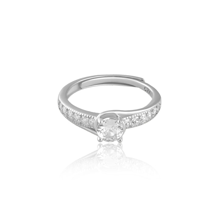 Luminous Silver Diamond Ring