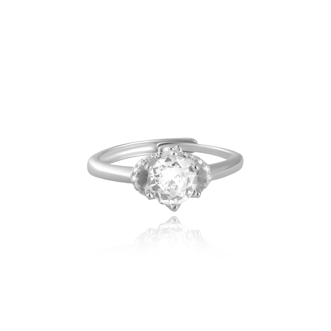 Twilight Silver Diamond Ring