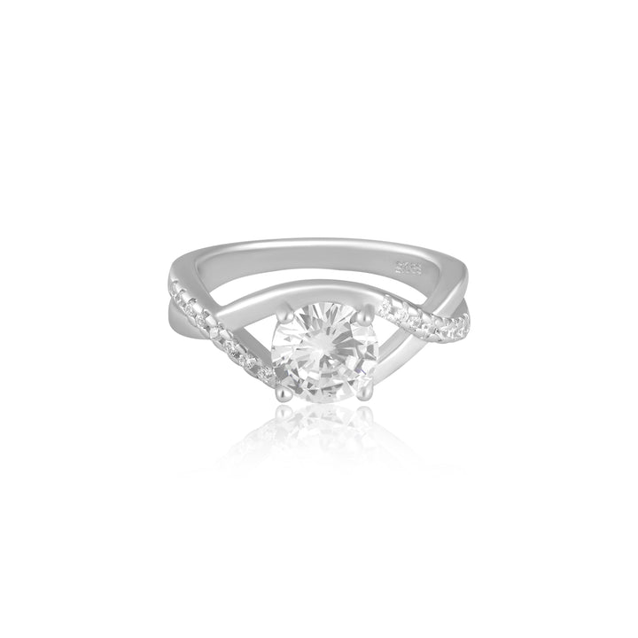 Sterling Aurora Infinity Ring