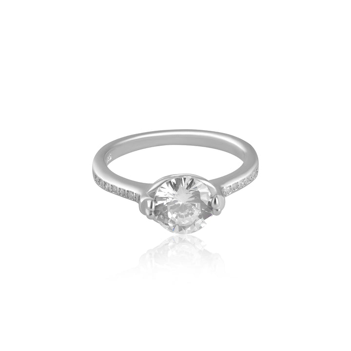 Silver Blaze Diamond Ring