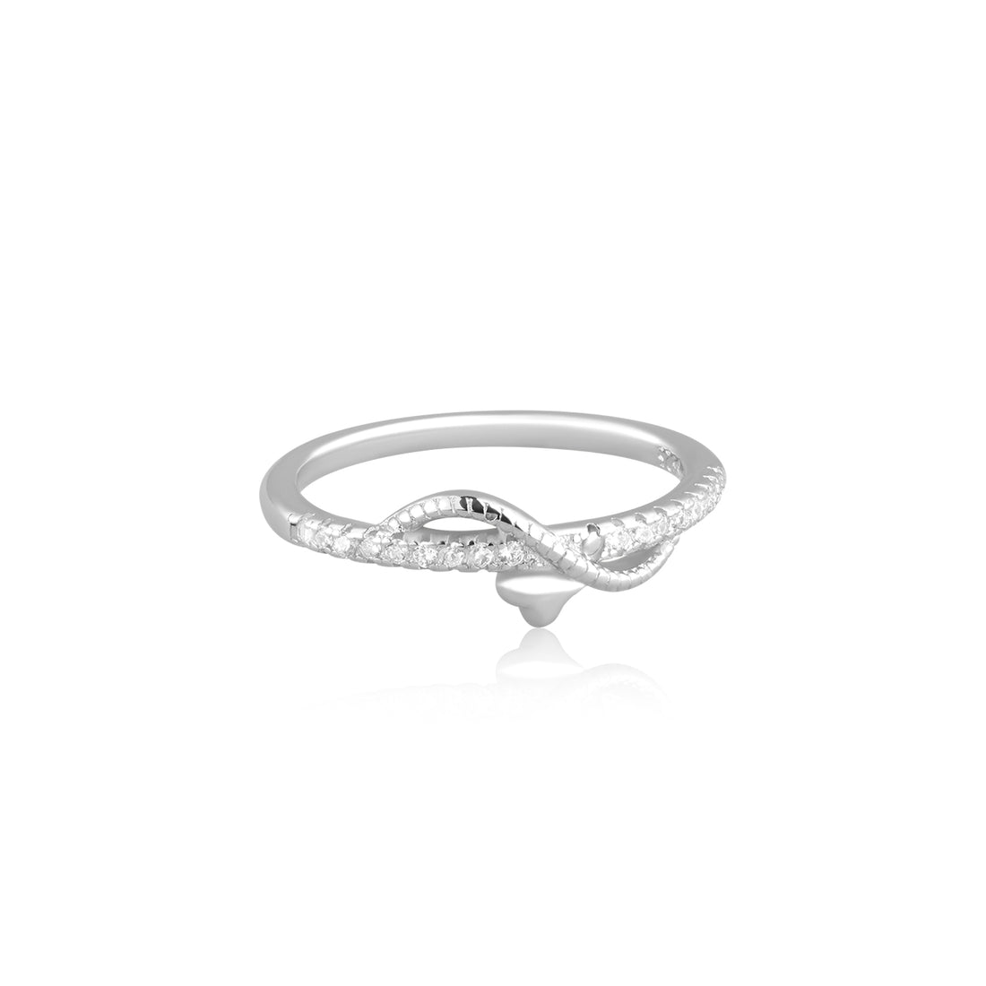 Serene Brilliance Infinity Ring