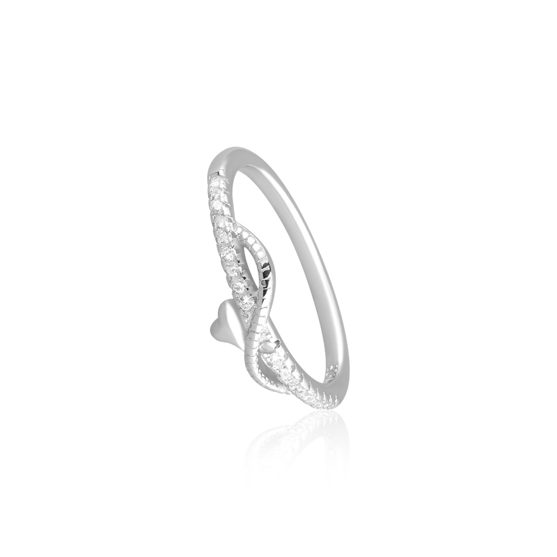 Serene Brilliance Infinity Ring