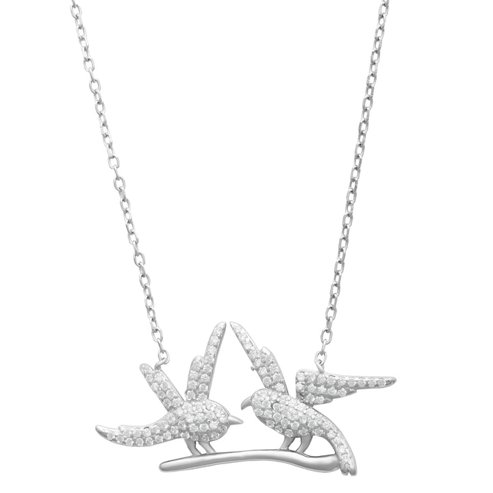 Love Bird Silver Necklace