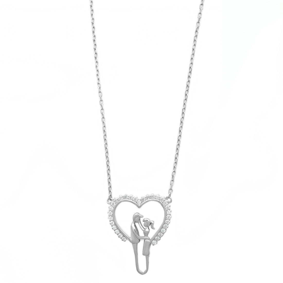 Loving Couple Heart Necklace