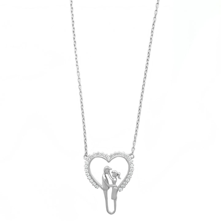 Loving Couple Heart Necklace
