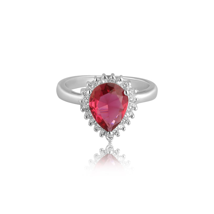 Radiant Red Sapphire Ring